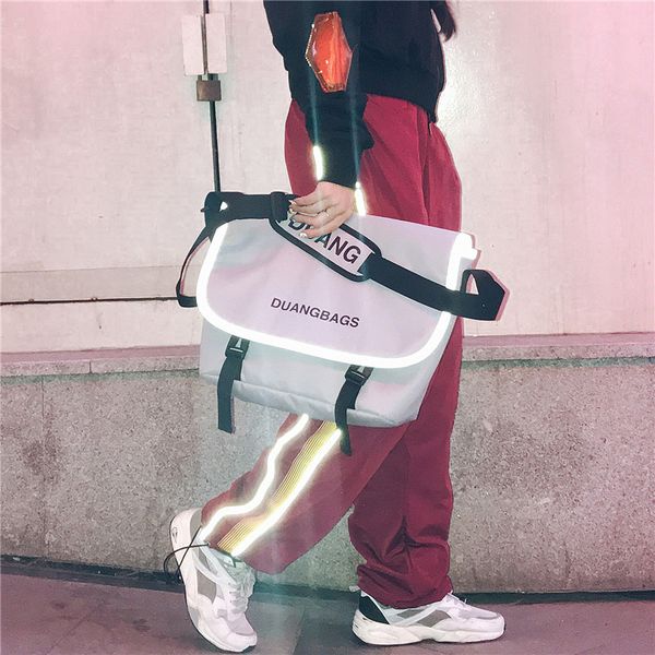 women bag reflective messenger men hand bag shoulder crossbody teenager girl boy school casual nylon satchels b084
women bag reflective messenger men hand bag shoulder crossbody teenager girl boy school casual nylon satchels b084