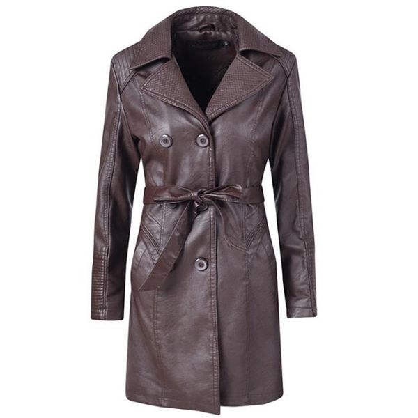 fashion leather coat jacket women slim patchwork long female jacket pu motorcycle winter plus evlvet outerwear, Black
fashion leather coat jacket women slim patchwork long female jacket pu motorcycle winter plus evlvet outerwear, Black
