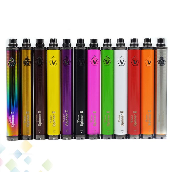 Vision Spinner II 1600mAh Twist Adjustable Voltage 3.3~4.8V Vision Spinner 2 VV Battery 510 Thread E Cigarette DHL Free
Vision Spinner II 1600mAh Twist Adjustable Voltage 3.3~4.8V Vision Spinner 2 VV Battery 510 Thread E Cigarette DHL Free