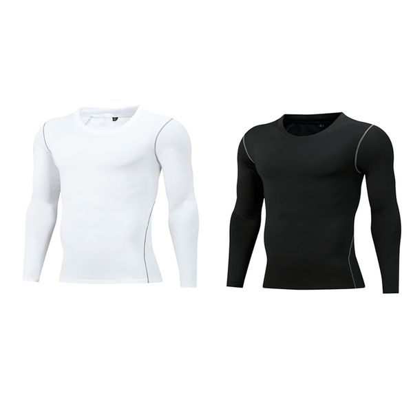 solid t-shirts compression thermal long sleeve fitness men women skin tight quick dry bodybuilding clothes, Black;blue
solid t-shirts compression thermal long sleeve fitness men women skin tight quick dry bodybuilding clothes, Black;blue