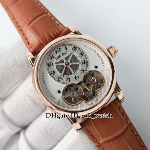 new nicolas rieussec rose gold case u0104705 double tourbillon mens automatic watch white dial brown leather strap gents sport watches, Slivery;brown
new nicolas rieussec rose gold case u0104705 double tourbillon mens automatic watch white dial brown leather strap gents sport watches, Slivery;brown