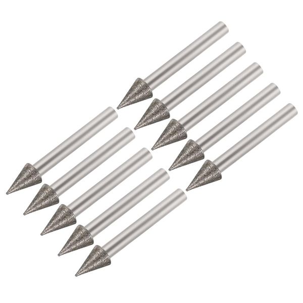 uxcell diamond burrs for carving rotary tool 1/4-inch shank 6mm pointed 150 grit 10 pcs conial 10mm
uxcell diamond burrs for carving rotary tool 1/4-inch shank 6mm pointed 150 grit 10 pcs conial 10mm