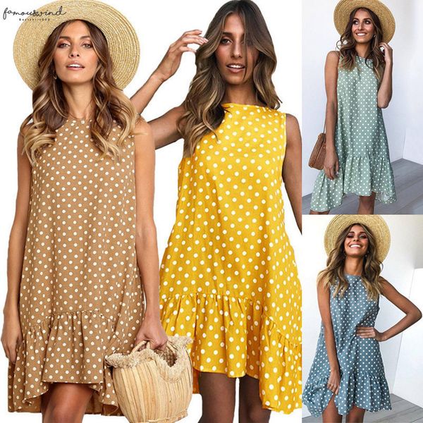 plus size ruffled vestidos vintage women summer dress 2020 loose dresses mini casual dresses female sleeveless blue polka dot dress dots, Black;gray
plus size ruffled vestidos vintage women summer dress 2020 loose dresses mini casual dresses female sleeveless blue polka dot dress dots, Black;gray