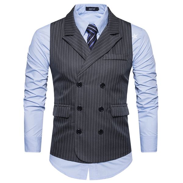 olome double breasted suit vest fish stripe printed nightclub vest masculino mens sleeveless jacket party waistcoat, Black;white
olome double breasted suit vest fish stripe printed nightclub vest masculino mens sleeveless jacket party waistcoat, Black;white