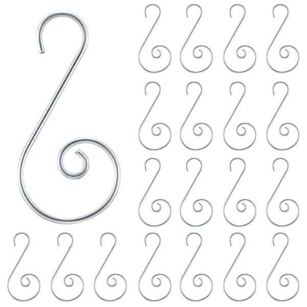 120 pieces christmas ornament hooks s shape hanger hooks swirl scroll ornament hook for christmas tree decorations hanger (sil
120 pieces christmas ornament hooks s shape hanger hooks swirl scroll ornament hook for christmas tree decorations hanger (sil