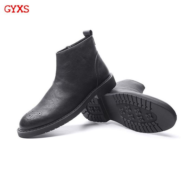 2020 gyxs spring boots men early winter shoes men boots casual leather ankle zip male leather footwear, Black
2020 gyxs spring boots men early winter shoes men boots casual leather ankle zip male leather footwear, Black