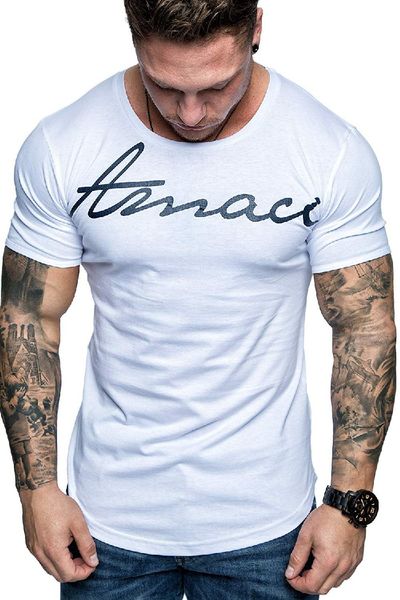e-baihui men trend t-shirt 2019 summer letter printing short sleeve straight fashion clothing streetwear slim men tees t22, White;black
e-baihui men trend t-shirt 2019 summer letter printing short sleeve straight fashion clothing streetwear slim men tees t22, White;black