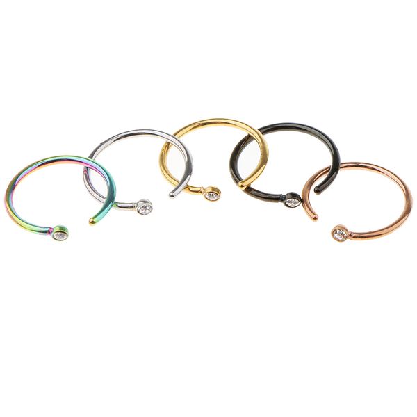 5 pairs pack assorted color small tiny loop stainless steel crystal c-shaped nose ear rings body jewelry piercing, Slivery;golden
5 pairs pack assorted color small tiny loop stainless steel crystal c-shaped nose ear rings body jewelry piercing, Slivery;golden