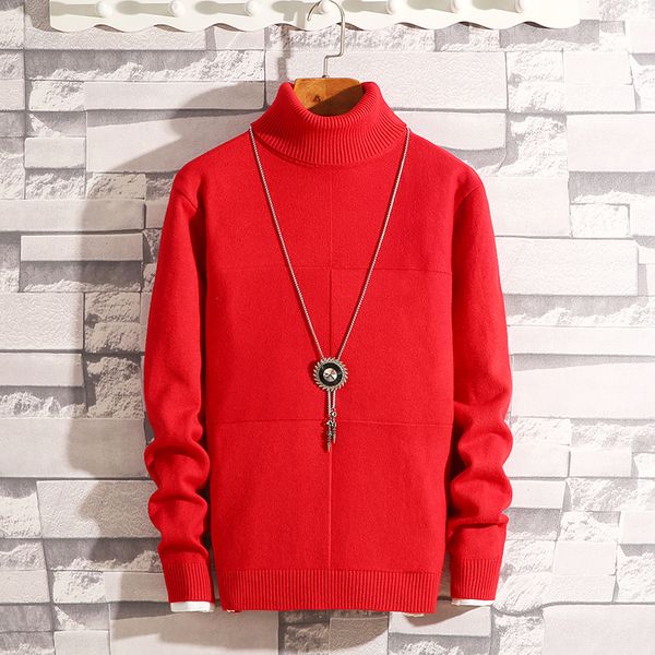 sweater men's high collar korean version of the slim winter warm men's casual bottoming sweater pure color line clothing tide, White;black
sweater men's high collar korean version of the slim winter warm men's casual bottoming sweater pure color line clothing tide, White;black