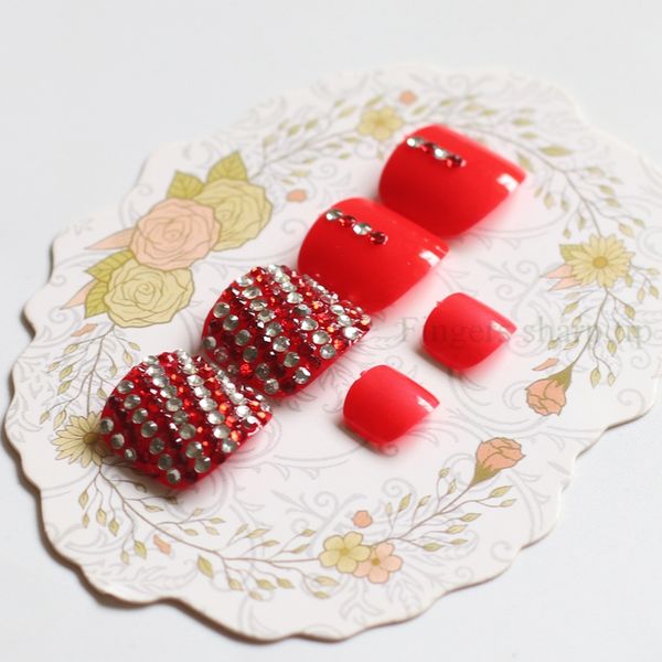 2019 selling handmade short paragraph round toe candy fake tail crystal diamond 24pcs red #n30, Red;gold
2019 selling handmade short paragraph round toe candy fake tail crystal diamond 24pcs red #n30, Red;gold