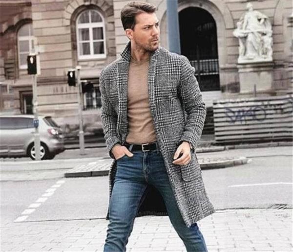 plaid printed winter mens blends coat lapel neck long style mens coats fashion casual hoome clothing, Black
plaid printed winter mens blends coat lapel neck long style mens coats fashion casual hoome clothing, Black