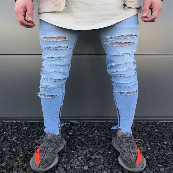 new motorcycle cotton jeans slim fold hole zipper trousers holes zipper pants dropshipping night club dance cool pant, Blue
new motorcycle cotton jeans slim fold hole zipper trousers holes zipper pants dropshipping night club dance cool pant, Blue