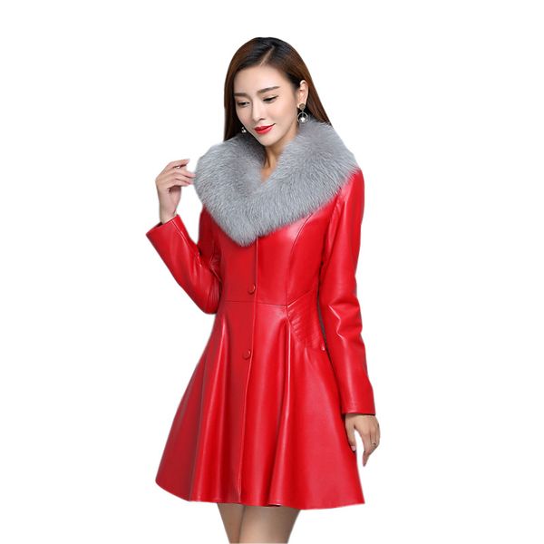 pu leather slim women coat 2019 winter graceful thermal solid black red ladies elegant leather coats womens fur collar coats
pu leather slim women coat 2019 winter graceful thermal solid black red ladies elegant leather coats womens fur collar coats