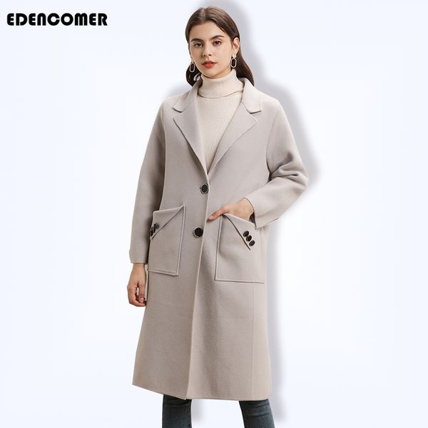 woolen coat women's winter double-faced elegant coat knitted loose long winter 2019 new women's clothing damenmantel, Black
woolen coat women's winter double-faced elegant coat knitted loose long winter 2019 new women's clothing damenmantel, Black