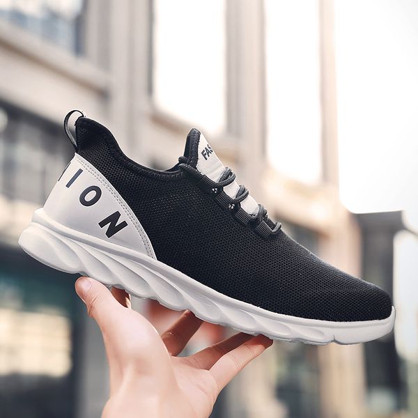 new light portable breathable outdoor running non-slip comfortable flat lace-up men's casual sports shoes, Black
new light portable breathable outdoor running non-slip comfortable flat lace-up men's casual sports shoes, Black