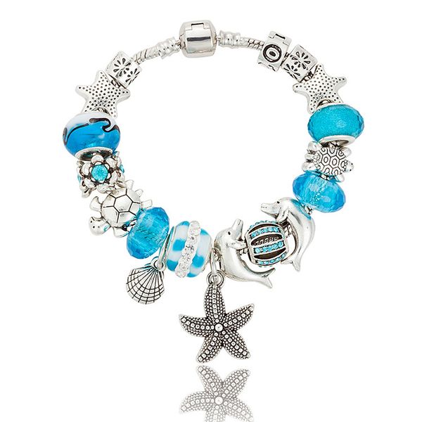 18-21cm charm beads bracelet diy starfish blue crystal beaded bracelet shell beades women love bracelet accessories diy wedding wholesale, Black
18-21cm charm beads bracelet diy starfish blue crystal beaded bracelet shell beades women love bracelet accessories diy wedding wholesale, Black