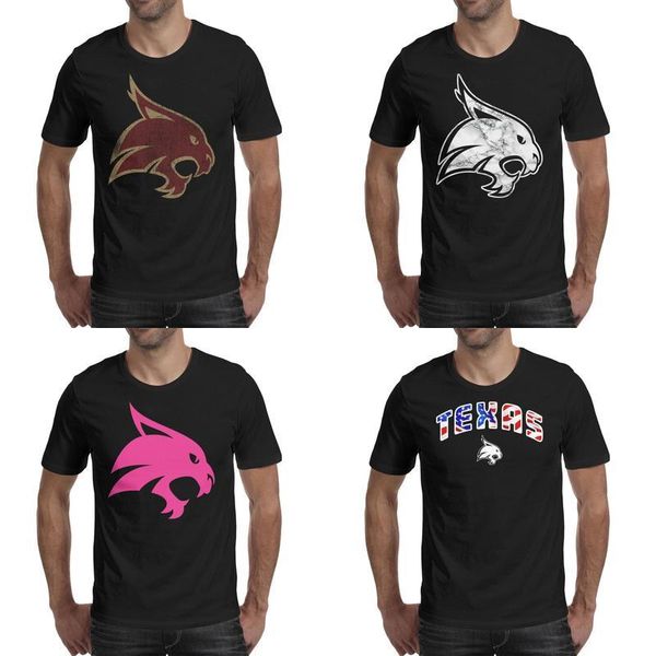 mens printing texas state bobcats football old print logo black t shirt personalised slogan casual shirts cartoon usa flag pink breast, White;black
mens printing texas state bobcats football old print logo black t shirt personalised slogan casual shirts cartoon usa flag pink breast, White;black