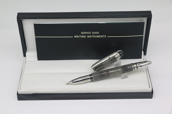 Luxury Classi Design Rollerball pen silver straight line body with Crystal head cover lattice Stainless steel Silver Trim
Luxury Classi Design Rollerball pen silver straight line body with Crystal head cover lattice Stainless steel Silver Trim