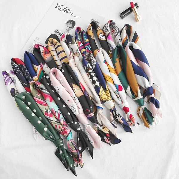 fashion women square satin silk scarf scarves bandanas head wrap shawl 50x50cm, Blue;gray
fashion women square satin silk scarf scarves bandanas head wrap shawl 50x50cm, Blue;gray