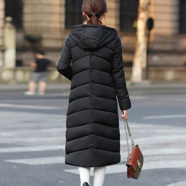 women's long down parkas with hooded female women winter coat thick down cotton pockets jacket womens outwear parkas plus size, Black
women's long down parkas with hooded female women winter coat thick down cotton pockets jacket womens outwear parkas plus size, Black