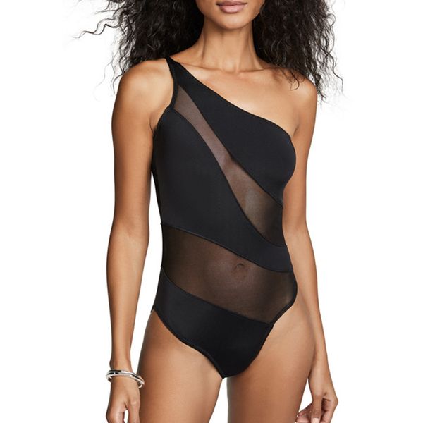 women's swimwear women one piece mesh monokini bikini shoulder push up bodysuit bathing suit bathers swimsuit, White;black
women's swimwear women one piece mesh monokini bikini shoulder push up bodysuit bathing suit bathers swimsuit, White;black