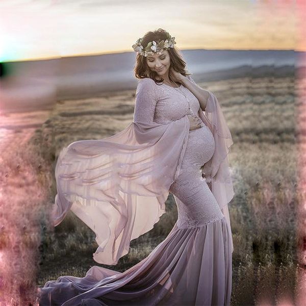 o neck pregnancy dresses split front maternity shoot dress pgraphy long pregnant women maxi maternity gown p props, White
o neck pregnancy dresses split front maternity shoot dress pgraphy long pregnant women maxi maternity gown p props, White
