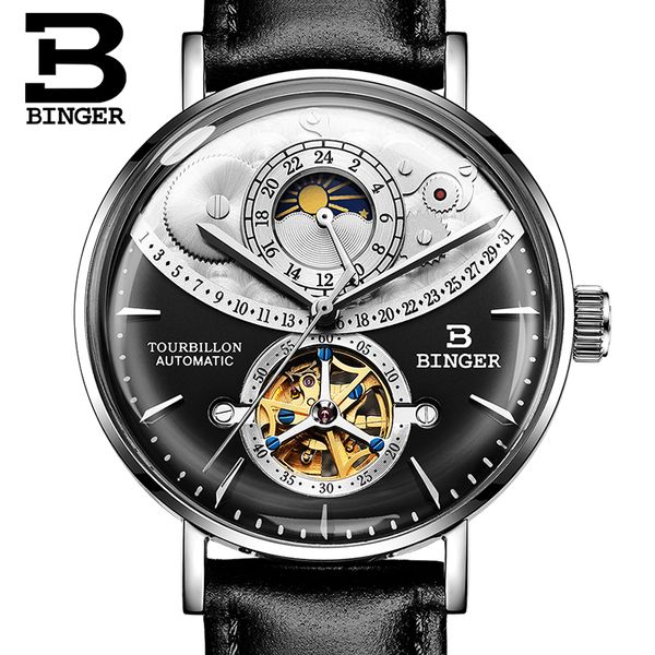 switzerland automatic watch men binger skeleton mechanical men watches fashion leather clock relogio masculino waterproof black, Slivery;brown
switzerland automatic watch men binger skeleton mechanical men watches fashion leather clock relogio masculino waterproof black, Slivery;brown