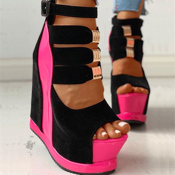 jouir talons 2020 dropship tamaño grande 43 zapatos mujer elegante tejido plataforma cuñas tacones altos verano sandalias femeninas, Black
jouir talons 2020 dropship tamaño grande 43 zapatos mujer elegante tejido plataforma cuñas tacones altos verano sandalias femeninas, Black