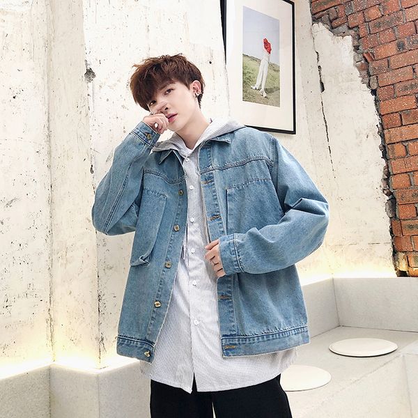 men's fur & faux 2021 autumn and winter boys loose hong kong wind jacket denim clothing korean version of the trend casual, Black
men's fur & faux 2021 autumn and winter boys loose hong kong wind jacket denim clothing korean version of the trend casual, Black