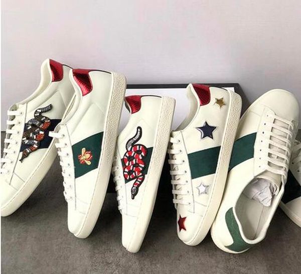 women casual shoes low luxury designer leather sneakers with flower trainers discount snake tiger mens flats shoes ace bee embroidery, Black
women casual shoes low luxury designer leather sneakers with flower trainers discount snake tiger mens flats shoes ace bee embroidery, Black