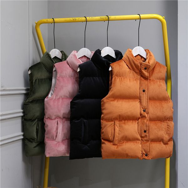 women's vests gowyimmes women gold velvet cotton vest lady sleeveless coat short paragraph female winter thickened outwear 571, Black;white
women's vests gowyimmes women gold velvet cotton vest lady sleeveless coat short paragraph female winter thickened outwear 571, Black;white