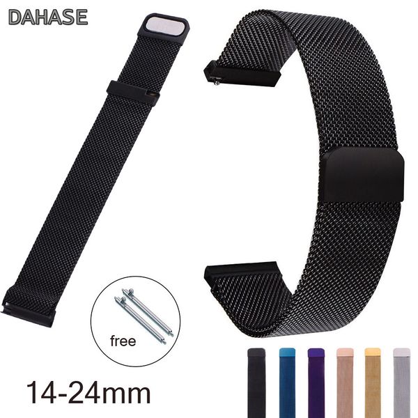 14mm 16mm 18mm 20mm 22mm 24mm stainless steel milanese loop watch band magnetic closure wrist strap metal replacement bracelet, Black;brown
14mm 16mm 18mm 20mm 22mm 24mm stainless steel milanese loop watch band magnetic closure wrist strap metal replacement bracelet, Black;brown