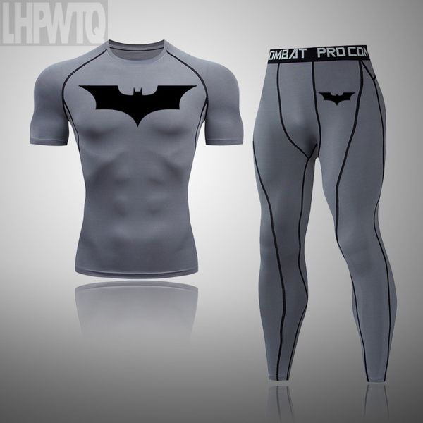 men's compression 2 pcs/set tracksuit sports wear for men gym fitness clothes running jogging suits exercise rashguard, Black;blue
men's compression 2 pcs/set tracksuit sports wear for men gym fitness clothes running jogging suits exercise rashguard, Black;blue