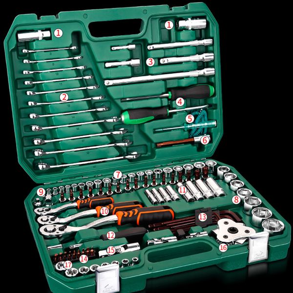121pc 150pcs car repair tools mechanic tools set socket wrench for auto ratchet spanner screwdriver socket set hex key
121pc 150pcs car repair tools mechanic tools set socket wrench for auto ratchet spanner screwdriver socket set hex key