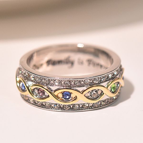 mengyi fashion dual color twist rope infinity ring charm ladies multicolor zircon engagement rings promise jewelry, Slivery;golden
mengyi fashion dual color twist rope infinity ring charm ladies multicolor zircon engagement rings promise jewelry, Slivery;golden