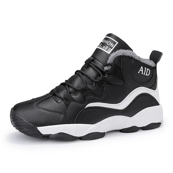 men's outdoor high hiking shoes warm fur sneakers lace up running sports shoes casual leisure walking footwear, Black
men's outdoor high hiking shoes warm fur sneakers lace up running sports shoes casual leisure walking footwear, Black
