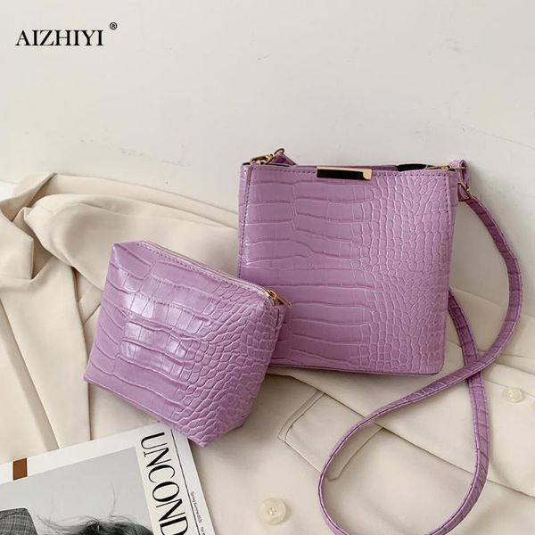 2pcs/set crocodile pu leather crossbody bucket bags women solid shoulder handbag high capacity composite messenger bag
2pcs/set crocodile pu leather crossbody bucket bags women solid shoulder handbag high capacity composite messenger bag