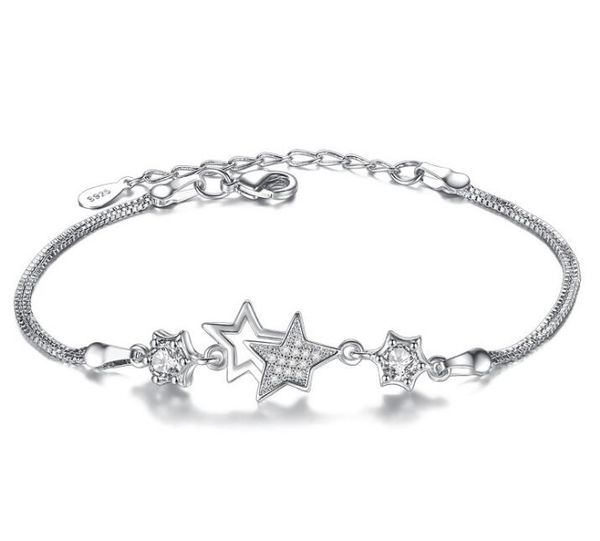 star designer bracelet with purple crystal fashion silver box chain link charm bracelets jewelry for women 17+3.5cm, Golden;silver
star designer bracelet with purple crystal fashion silver box chain link charm bracelets jewelry for women 17+3.5cm, Golden;silver