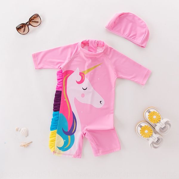 unicorn girl one-piece long-sleeved pink pony girl children's spring swimsuit with swimsuit hat, White;black
unicorn girl one-piece long-sleeved pink pony girl children's spring swimsuit with swimsuit hat, White;black