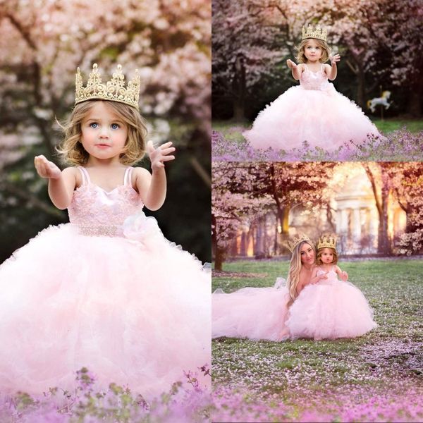 2020 pink ball gown girls pageant dresses spaghetti straps ruffles tulle puffy crystal beads long kids flower girls birthday gowns, White;red
2020 pink ball gown girls pageant dresses spaghetti straps ruffles tulle puffy crystal beads long kids flower girls birthday gowns, White;red