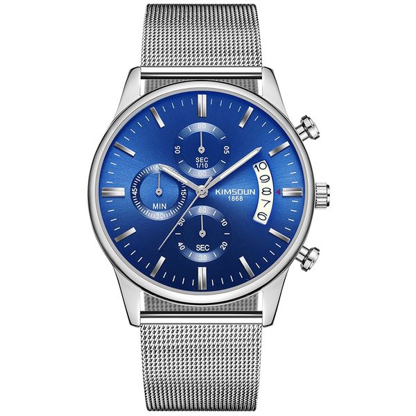 germany bauhaus red dot award miyota quartz watch men's fashion mesh three eyes six needles multi-function relogio masculino, Slivery;brown
germany bauhaus red dot award miyota quartz watch men's fashion mesh three eyes six needles multi-function relogio masculino, Slivery;brown