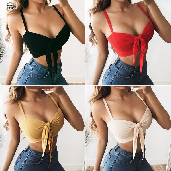 2019 summer bow tie camis crop women girls sleeveless strap casual v neck solid short tanks cami vest, White
2019 summer bow tie camis crop women girls sleeveless strap casual v neck solid short tanks cami vest, White