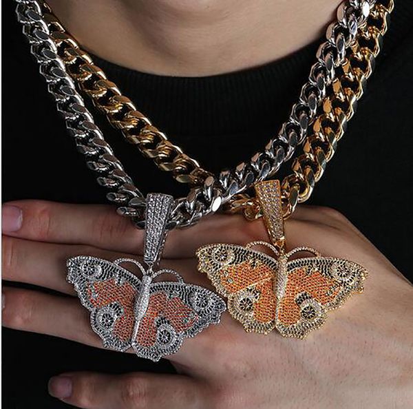 iced out big butterfly pendant necklace bling micro pave cubic zirconia simulated diamonds 12mm 18inch diamonds cuban chain, Silver
iced out big butterfly pendant necklace bling micro pave cubic zirconia simulated diamonds 12mm 18inch diamonds cuban chain, Silver