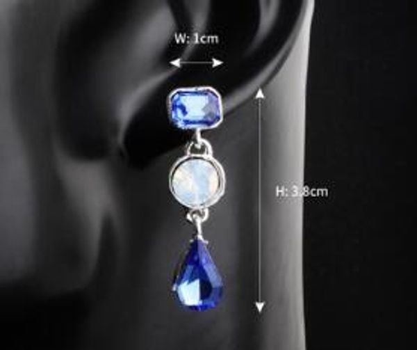3pairs/lot blue crystal nice beauty fresh charm earrings simple round earrings long earrings fashion ins jewelry, Golden
3pairs/lot blue crystal nice beauty fresh charm earrings simple round earrings long earrings fashion ins jewelry, Golden