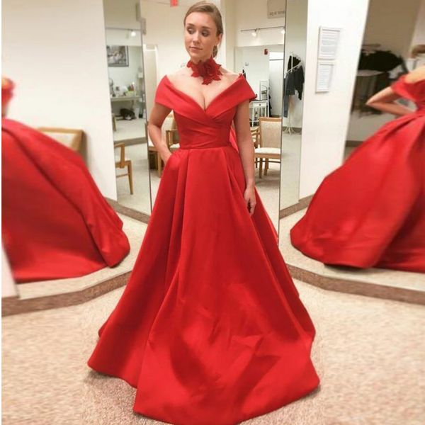 deep v-neck cap sleeve satin red dress party a-line with pleated skirt classy prom dresses lace up back formal wear dresses, Black
deep v-neck cap sleeve satin red dress party a-line with pleated skirt classy prom dresses lace up back formal wear dresses, Black