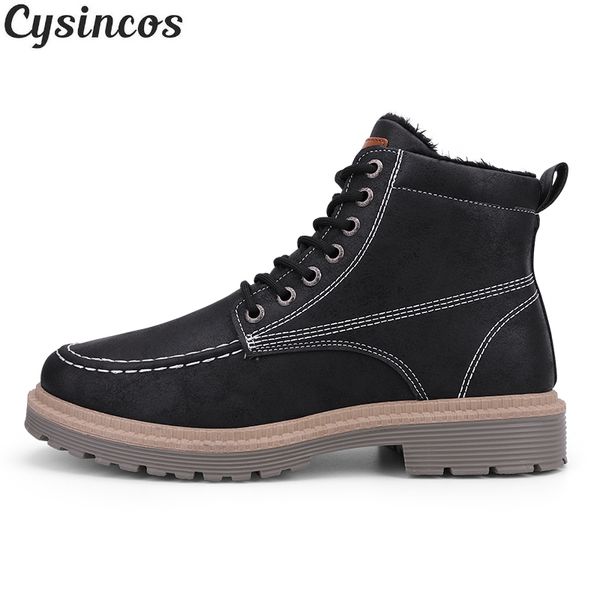 new snow boots men winter plush warm men motorcycle boots lace-up non-slip male ankle waterproof autumn man work shoes, Black
new snow boots men winter plush warm men motorcycle boots lace-up non-slip male ankle waterproof autumn man work shoes, Black
