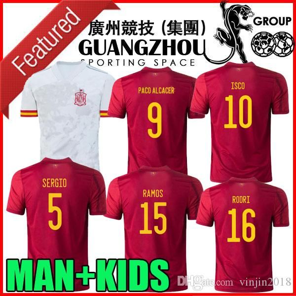 man + kids 2020 spain soccer jersey home away 20 21 camiseta de fútbol sergio a.iniesta ramos isco national team football uniforms shirts, Black;yellow
man + kids 2020 spain soccer jersey home away 20 21 camiseta de fútbol sergio a.iniesta ramos isco national team football uniforms shirts, Black;yellow