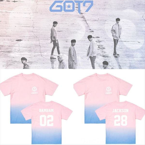 got7 seoul concert surrounding clothes clothing wang jiaer jin youqian gradient color summer clothes men's and women's short-sleev, White
got7 seoul concert surrounding clothes clothing wang jiaer jin youqian gradient color summer clothes men's and women's short-sleev, White