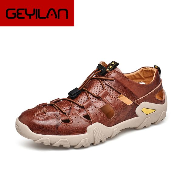 new men sandals cow leather man beach sandals big size outdoor non-slip casual summer male leisure 0294, Black
new men sandals cow leather man beach sandals big size outdoor non-slip casual summer male leisure 0294, Black