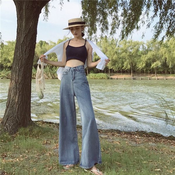 2019 vintage jeans woman pants streetwear korean casual slim loose fit high waist jeans wide leg boyfriend for women lw440, Blue
2019 vintage jeans woman pants streetwear korean casual slim loose fit high waist jeans wide leg boyfriend for women lw440, Blue